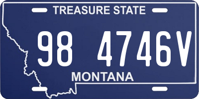 MT license plate 984746V