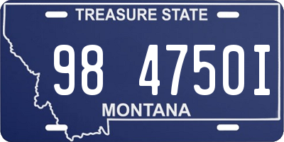 MT license plate 984750I