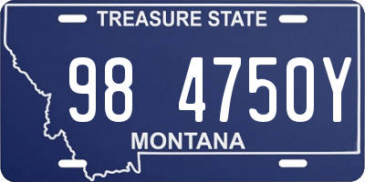 MT license plate 984750Y