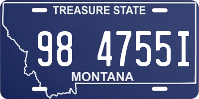 MT license plate 984755I