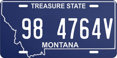 MT license plate 984764V