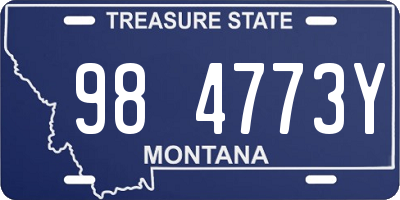 MT license plate 984773Y