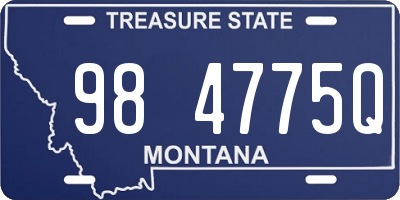 MT license plate 984775Q