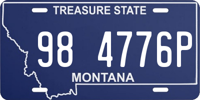 MT license plate 984776P