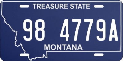 MT license plate 984779A