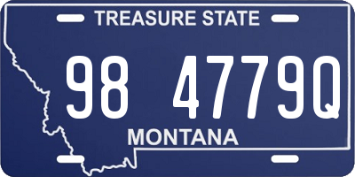 MT license plate 984779Q