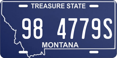 MT license plate 984779S