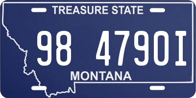 MT license plate 984790I