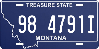 MT license plate 984791I