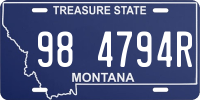 MT license plate 984794R