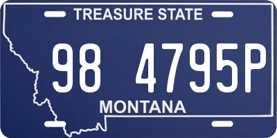 MT license plate 984795P