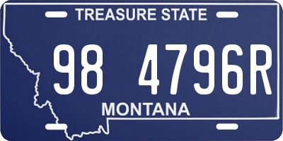 MT license plate 984796R