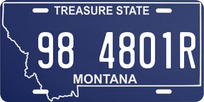 MT license plate 984801R