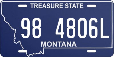 MT license plate 984806L