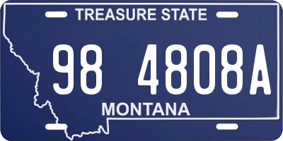 MT license plate 984808A