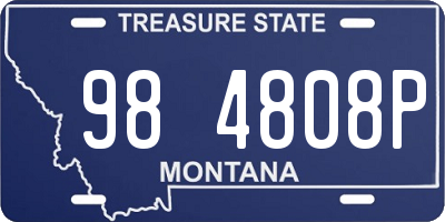 MT license plate 984808P