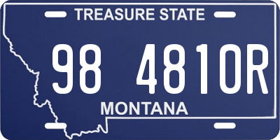 MT license plate 984810R