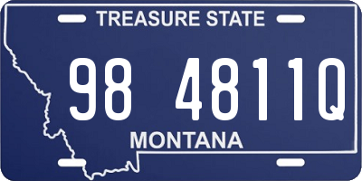 MT license plate 984811Q