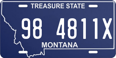 MT license plate 984811X