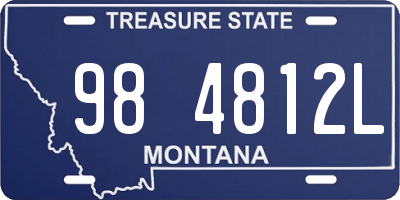 MT license plate 984812L