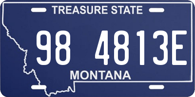 MT license plate 984813E