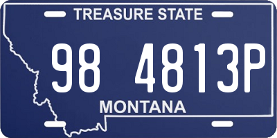 MT license plate 984813P