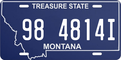 MT license plate 984814I