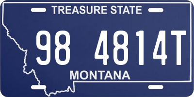 MT license plate 984814T