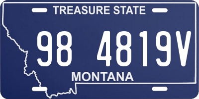 MT license plate 984819V