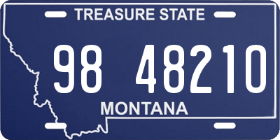 MT license plate 984821O