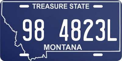 MT license plate 984823L