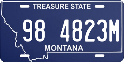 MT license plate 984823M