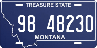 MT license plate 984823O