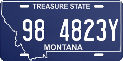 MT license plate 984823Y