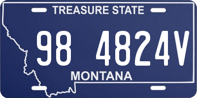 MT license plate 984824V