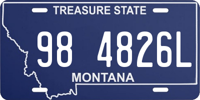 MT license plate 984826L