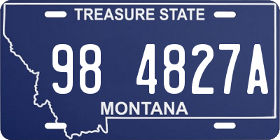 MT license plate 984827A