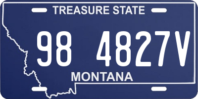 MT license plate 984827V