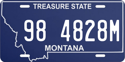 MT license plate 984828M