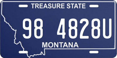 MT license plate 984828U