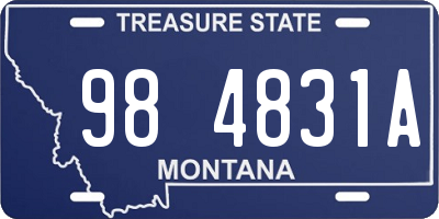 MT license plate 984831A