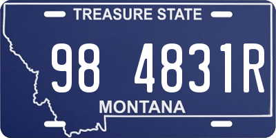 MT license plate 984831R