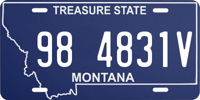 MT license plate 984831V