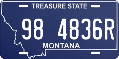 MT license plate 984836R