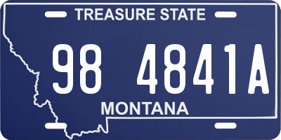 MT license plate 984841A