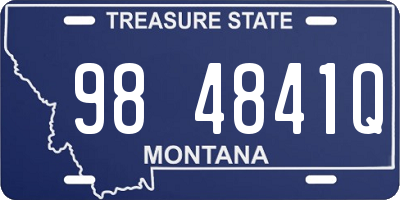 MT license plate 984841Q