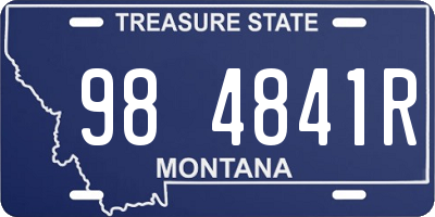 MT license plate 984841R