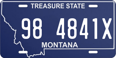 MT license plate 984841X