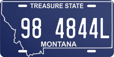 MT license plate 984844L