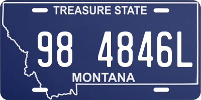 MT license plate 984846L